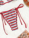 Women's Sexy Push - Up Two - Piece Swimsuit 2025 Bathing Suit Micro Beachwear Stripe Bikini Set Swimwear Trendy Mciro - Flawda Baby Enterprises